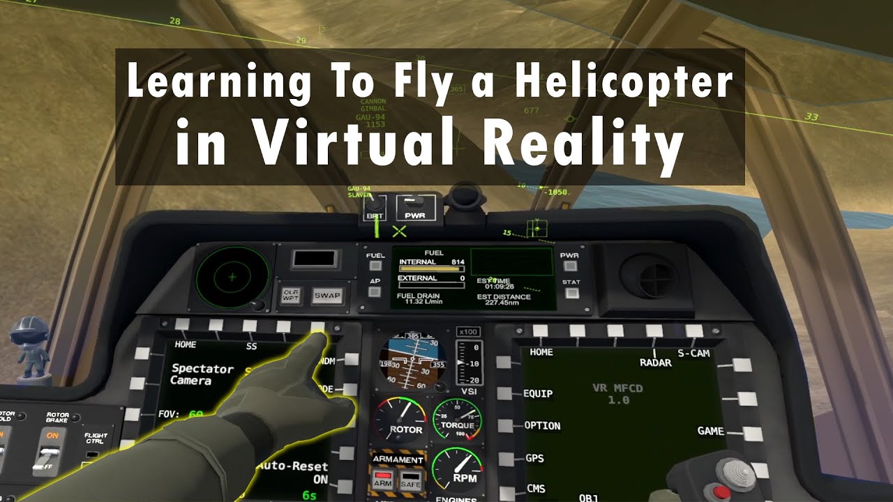 Обучение управлению вертолетом в VTOL VR