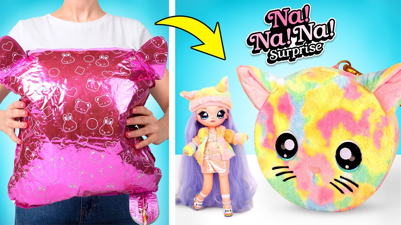 Na! Na! Na! Surprise Ultimate Surprise – مجموعة لعب فروية بألوان قوس قزح!