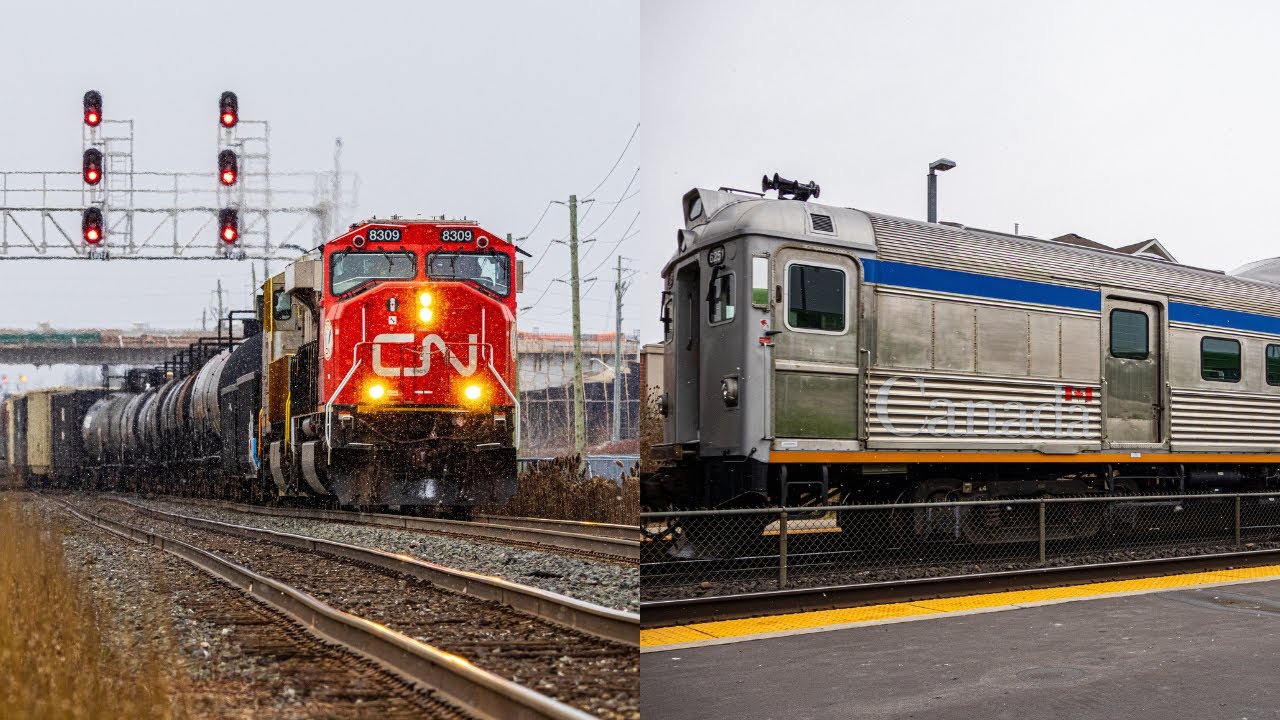 [VIA RDC BUD Car 6251!] CN Train L570 Eastbound at Mount Pleasant GO Station 