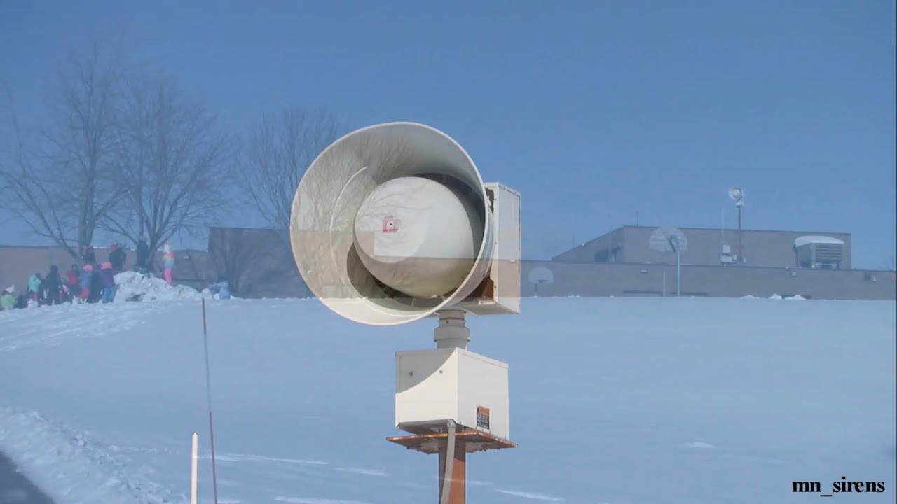 Federal Signal 2001-SRN Siren Test - Full Alert - Burnsville, Minnesota