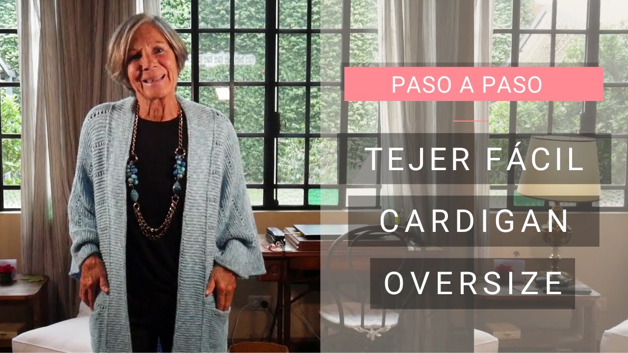 Tejer cardigan en 🏠 Casa en Confinamiento (Video 1) 💡Ideas Lucila
