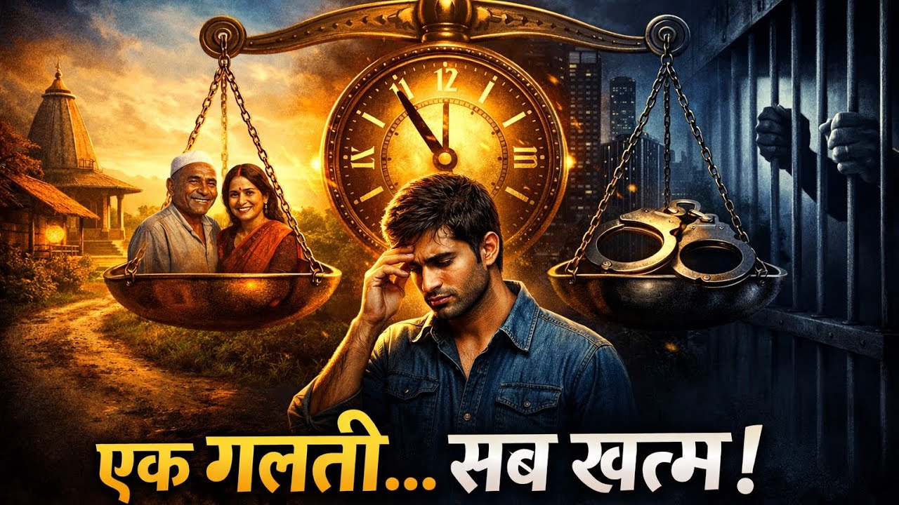 “वक़्त के तराज़ू पर तौला गया इंसान | एक गलती जिसने ज़िंदगी बदल दी”#moralstories​ #hindikahani​ 