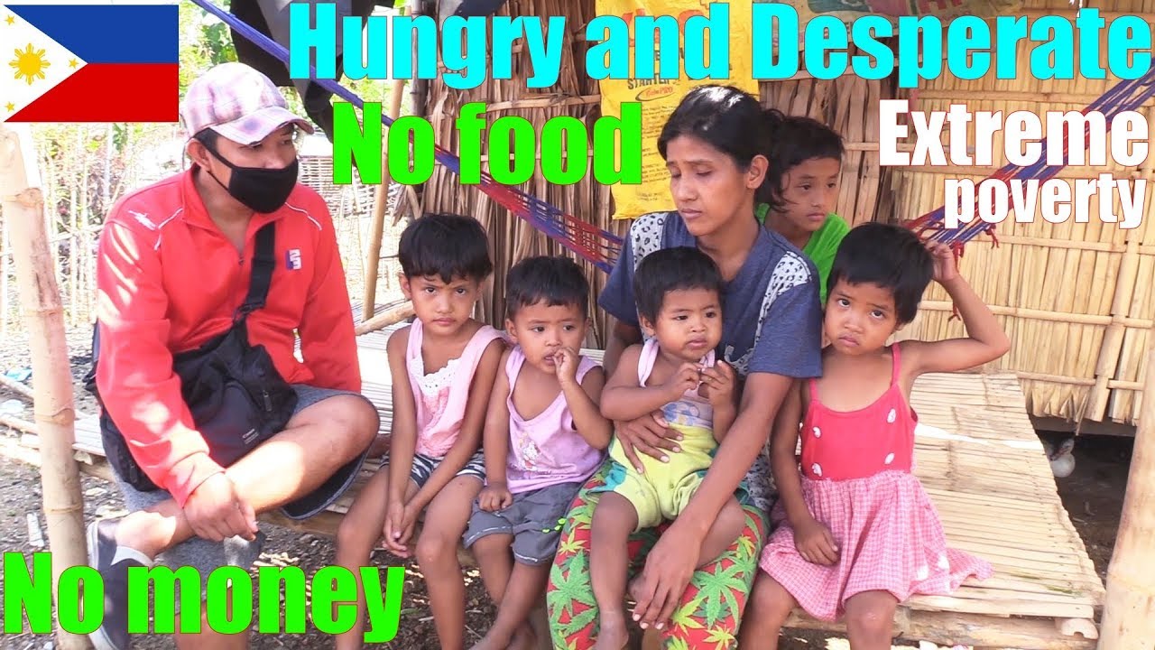 This Poor Filipino Family are Hungry and Desperate for Food. The Philippine Society. Poverty