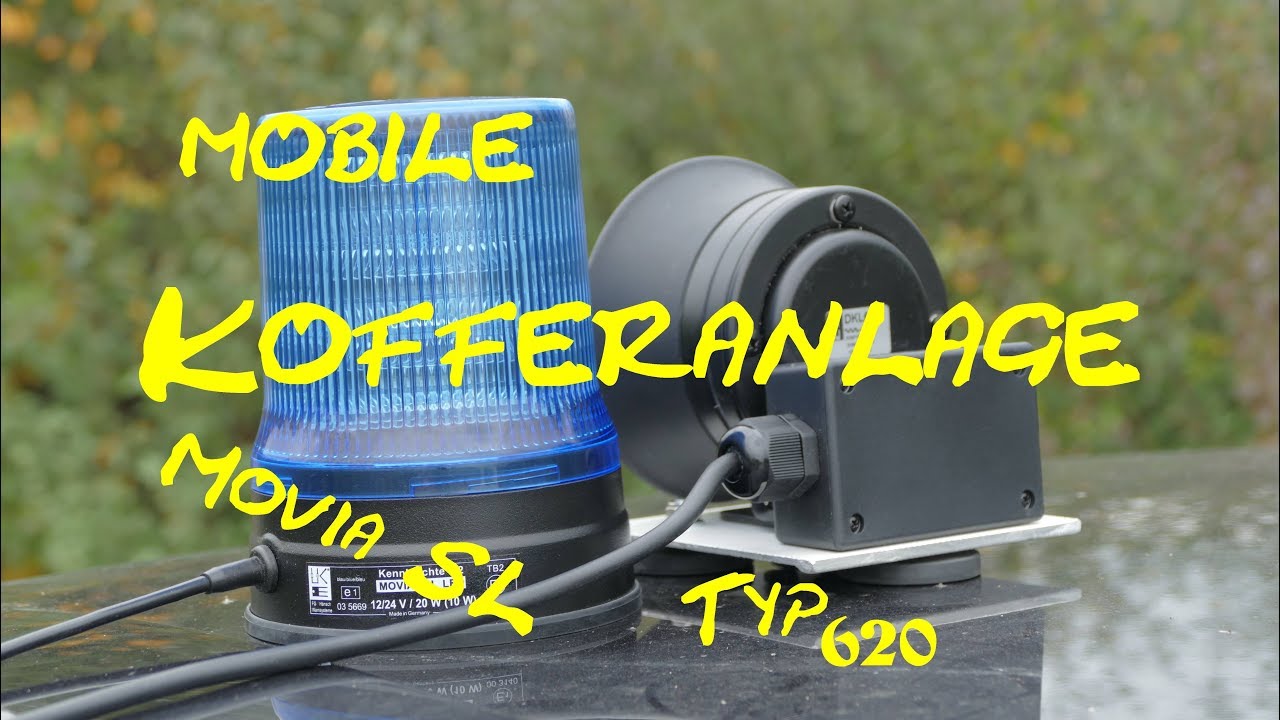 mobile Sondersignalanlage Kofferanlage Hänsch Movia SL + Typ 620