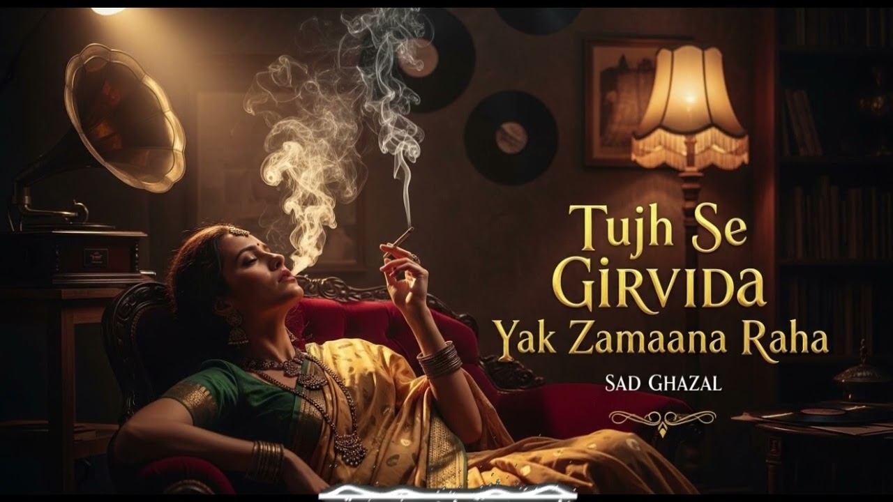 Very Sad Ghazal - Tujh Se Girvida Yak Zamaana Raha Sad Urdu Ghazal | Heartbreak Urdu Poetry
