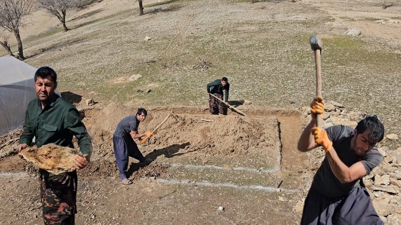 ⛏️🏠Starting to Build a Home | Digging the Foundation & Mohammad Gets Seriously Sick ⛏️🏠