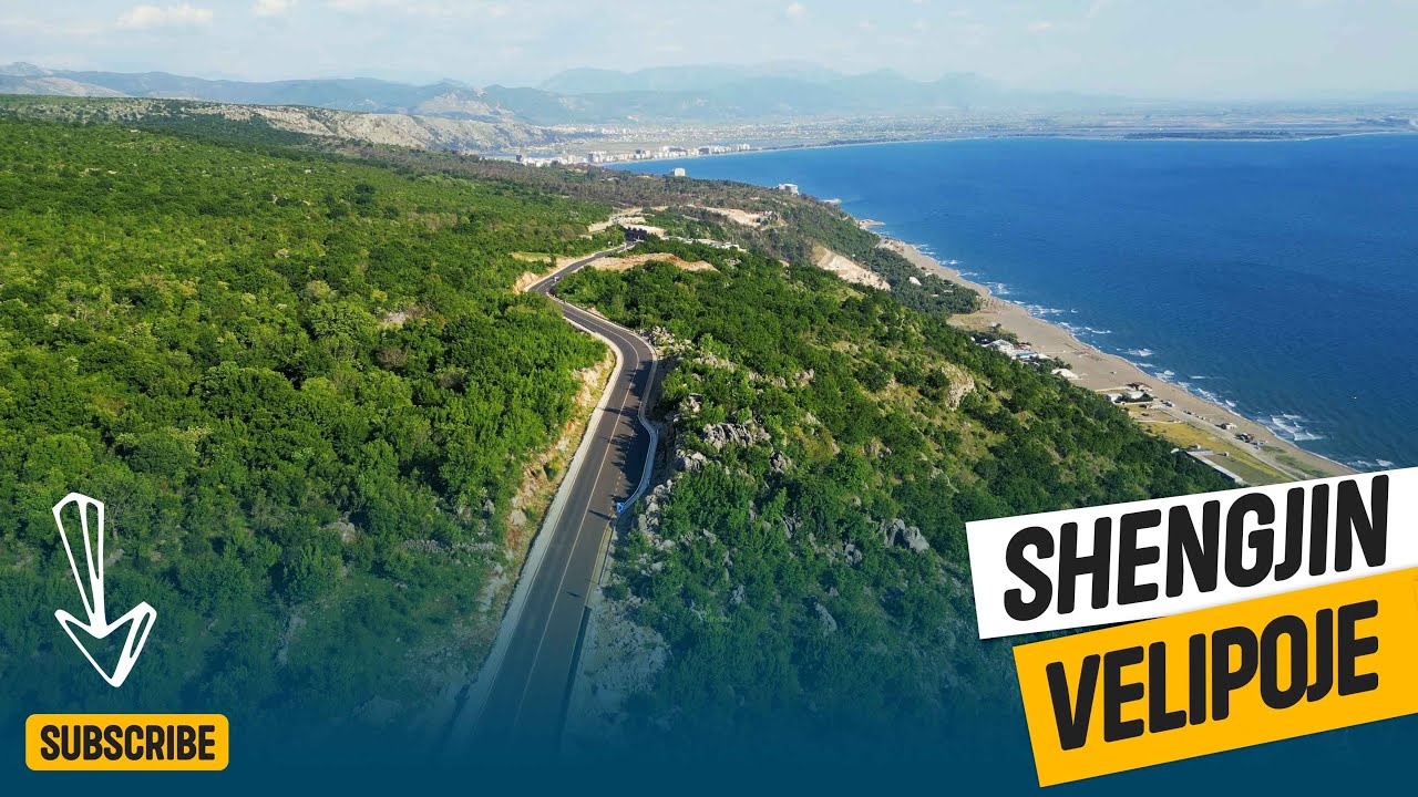 Rruga e re Shengjin-Velipoje | 4K Drone Footage