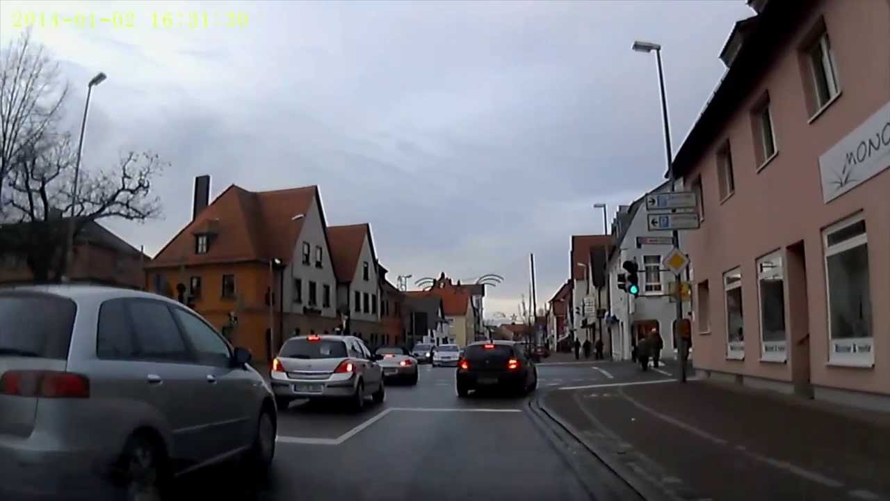 D: Markt Hirschaid. Landkreis Bamberg. Ortsdurchfahrt. Januar 2014