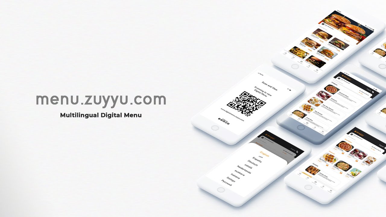 Multilingual QR Code Menu | Digital Menu | Generate Unlimited QRs - ZUYYU