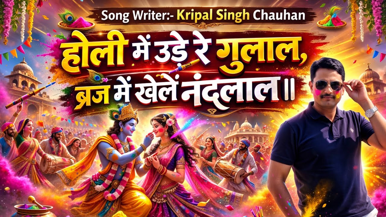  होली में उड़े रे गुलाल| Holi Mein Ude Re Gulal | New Holi geet 2026  | Kripal Singh Chauhan