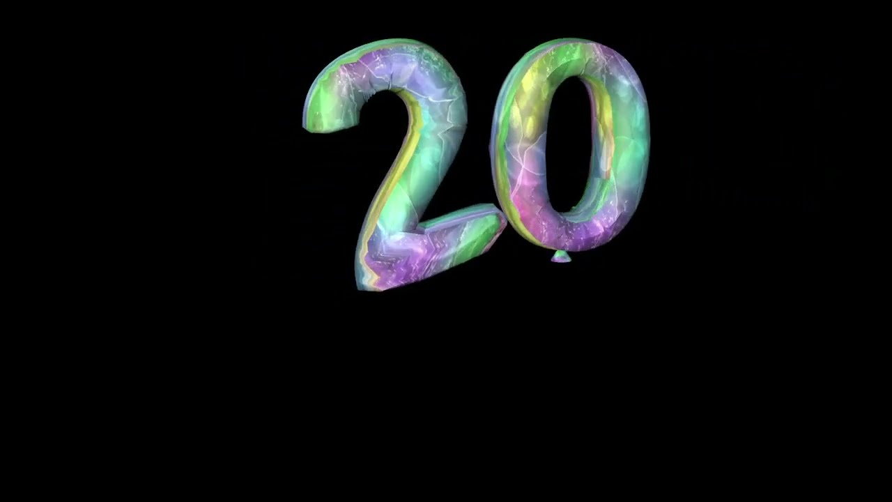 20 Двадцать Шарики &ndash; футаж / footage