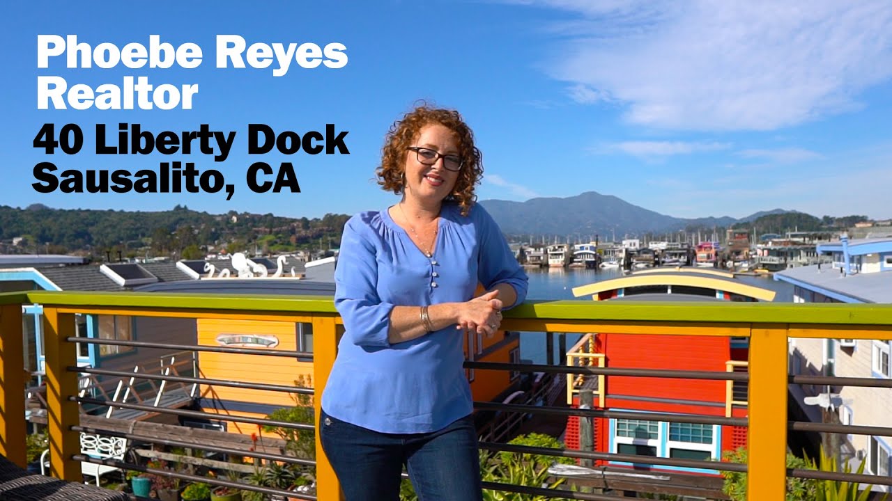 Floating Home for sale 40 Liberty Dock, Sausalito California. Bay Area Waterfront living