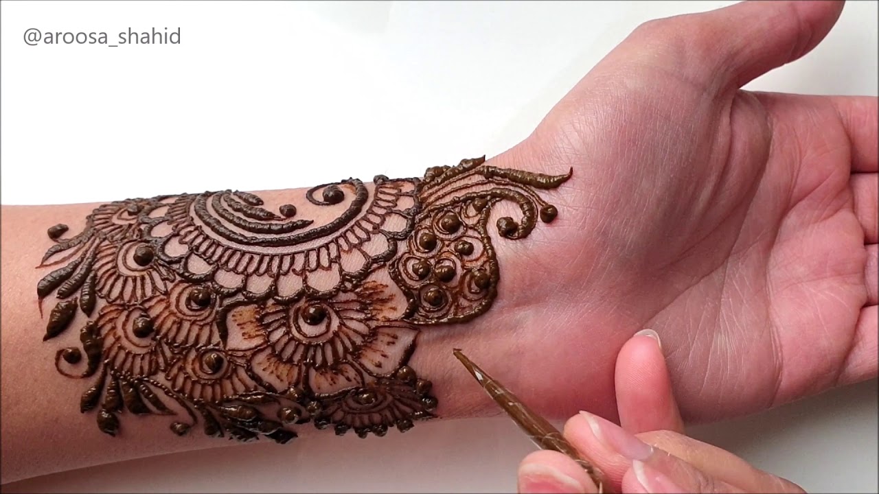 New Stylish Arabic Mehendi design | Henna Art By Aroosa