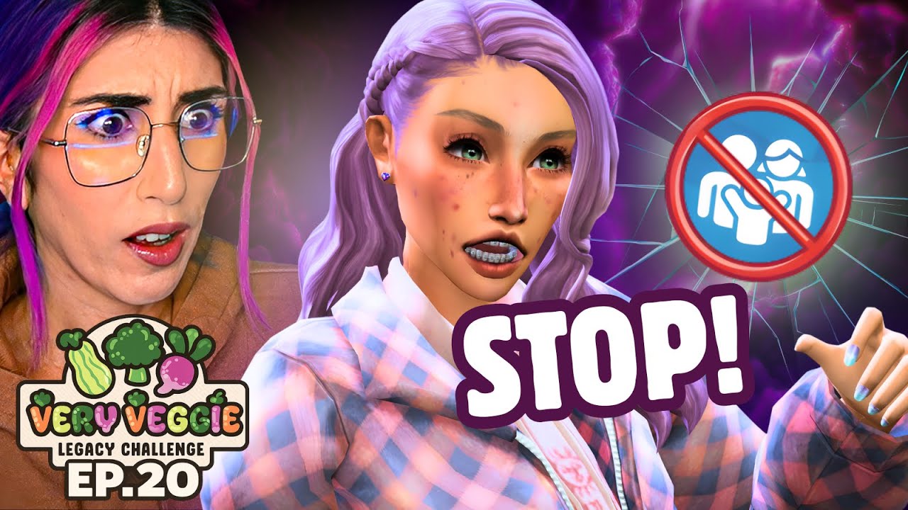 Ado rebelle : la famille au bord de l'explosion 🍆 Sims 4 Very Veggie Legacy | EP.20