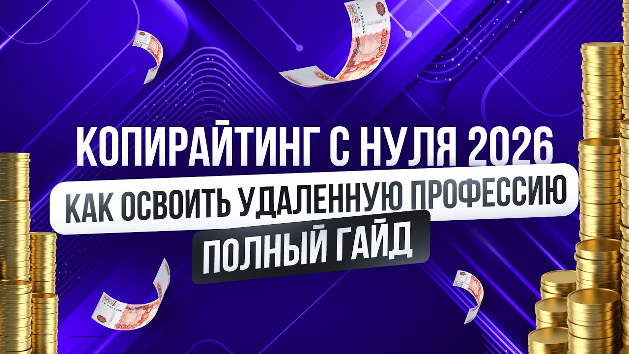 Копирайтинг с Чего Начать 2026 | Как Я зарабатываю от 160 000 ₽/мес Без Опыта