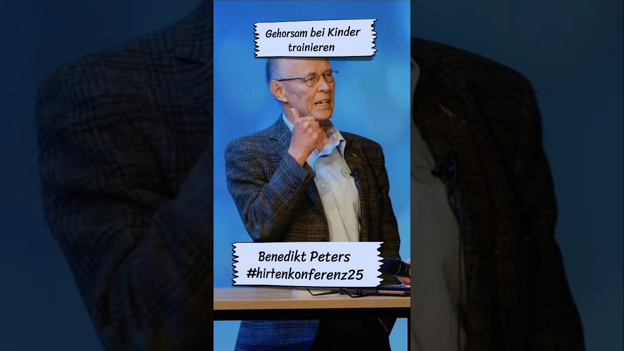 Benedikt Peters: Den Kindern gehorsam antrainieren. 