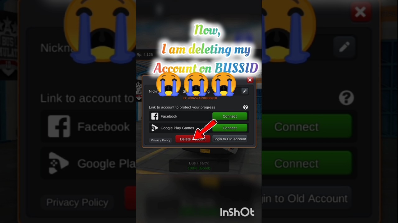 I Deleted My Account On Bus Simulator Indonesia 😭😫🤧😭 