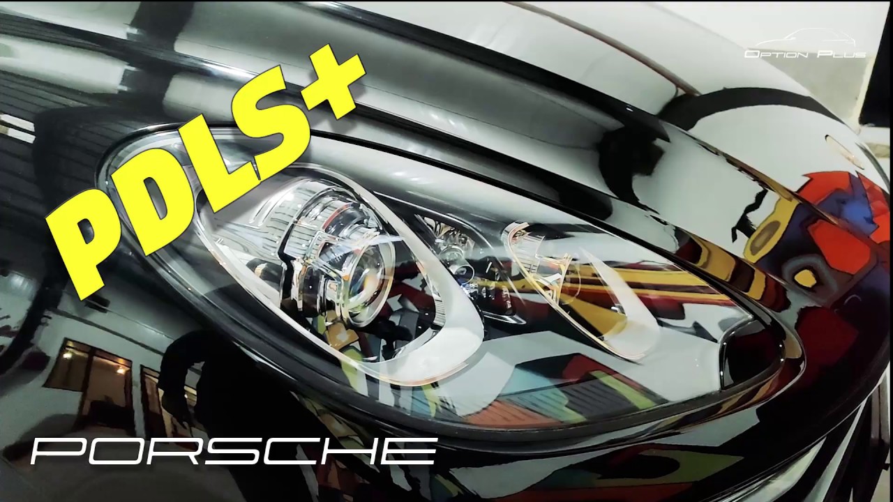How to Porsche Macan PDLS+ PDLS PLUS retrofit on HID headlights ( timelaps )