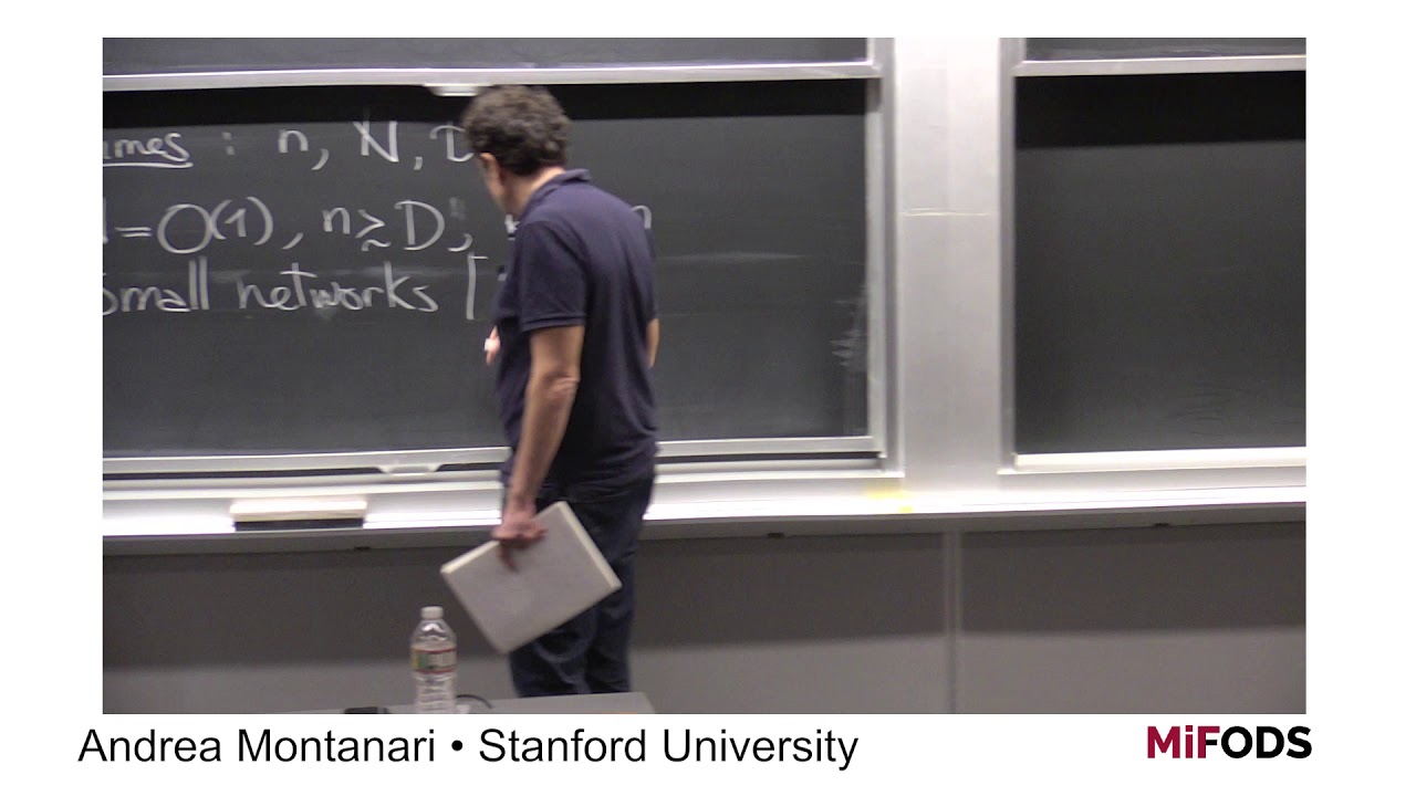 Andrea Montanari (Stanford) -- Mean Field Descriptions of Two Layers Neural Network