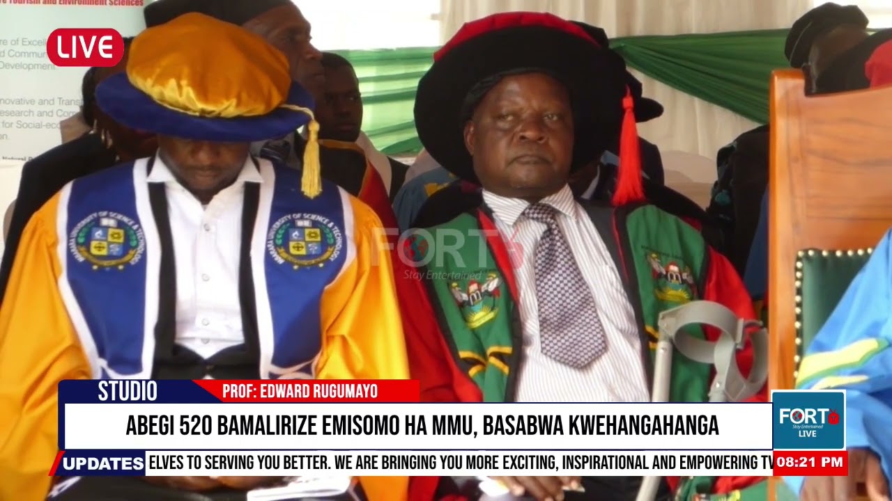 520 GRADUATE FROM MOUNTAINS OF THE MOON UNIVERSITY AS VICE PRESIDENT REPRESENTS PRESIDENT