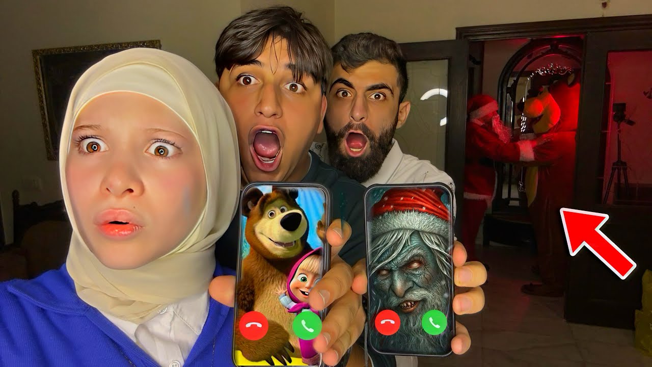 اتصلت على ماشا والدب وبابا نويل الشرير بنفس الوقت وخليتهم يتشاجرو الساعة 3 صباحا !! مخيف!؟ بودي