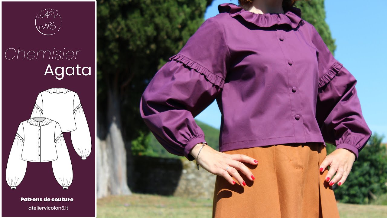 Tutoriel Couture - Comment coudre le Chemisier Agata - Patron femme Atelier Vicolo N.6.