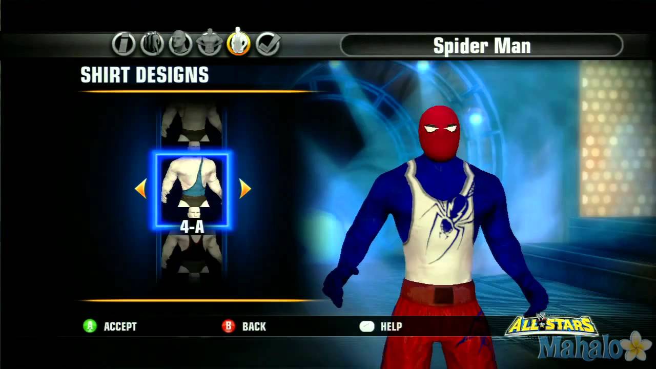 WWE All Stars Character Creation - Spider-Man