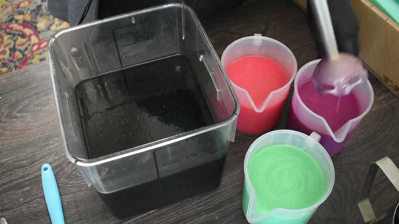 Mermaids at Midnight Cold Process Soap Making