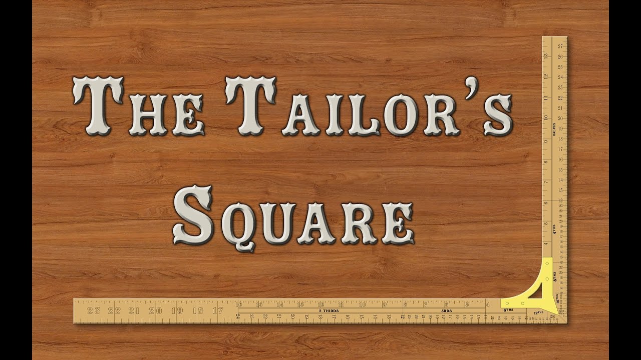 Pattern Drafting: The Graduated Tailor's Drafting Square (or L-Rule)