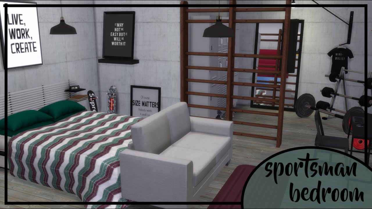 Pokój Sportowca - The Sims 4 Speed Build: Pomieszczenia