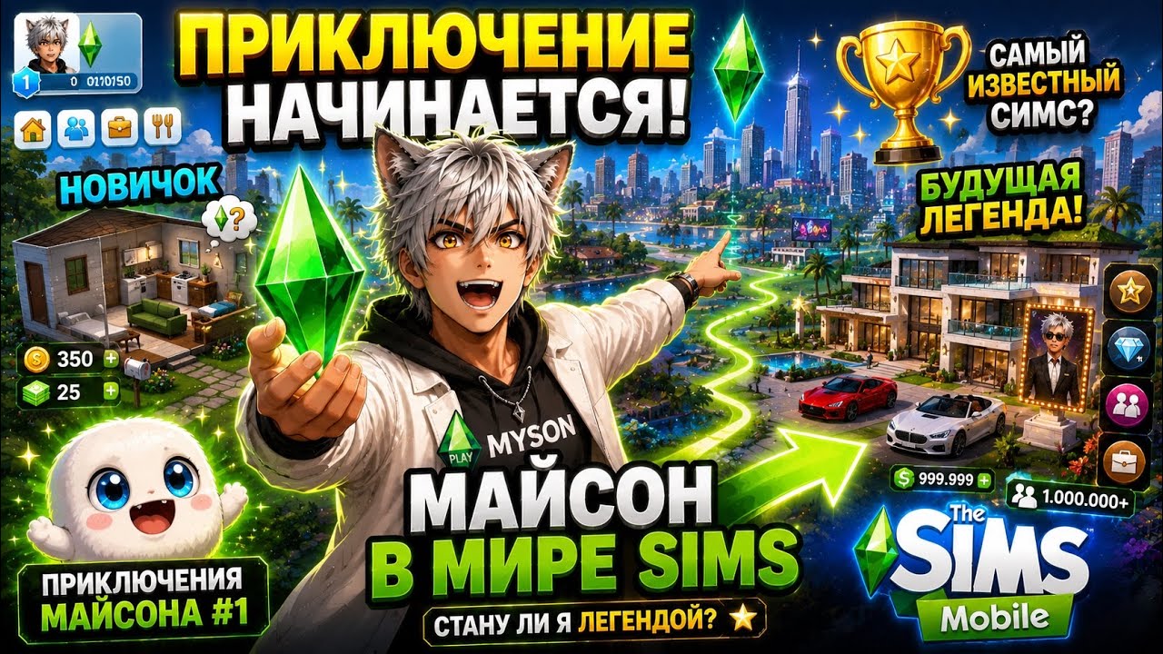 Приключение начинается || Приключения Майсона || The Sims Mobile || #1