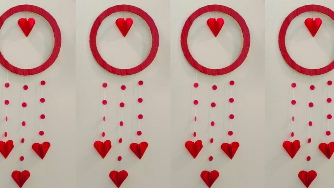 DIY Paper Heart 💖 Wall Hanging , Unique Valentine's Day Gift
