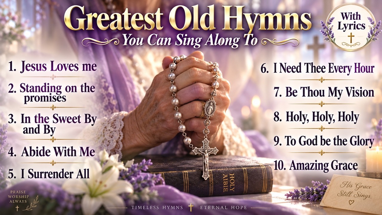 Old Hymns You Can Sing Along To (Lyrics on Screen) | Traditional Worship 2026