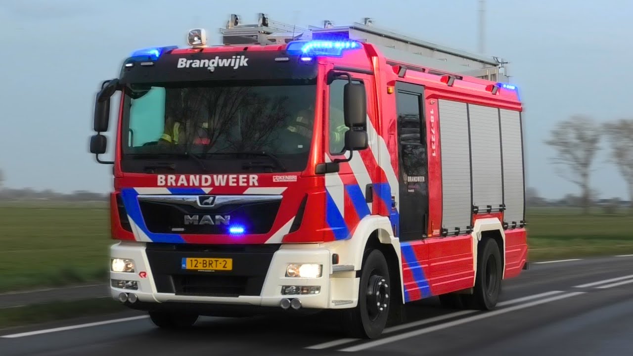 Vrachtwagenbrand in Ottoland - Brandweer Brandwijk TS 18-7231 & OVD-B 18-9493 met spoed onderweg!