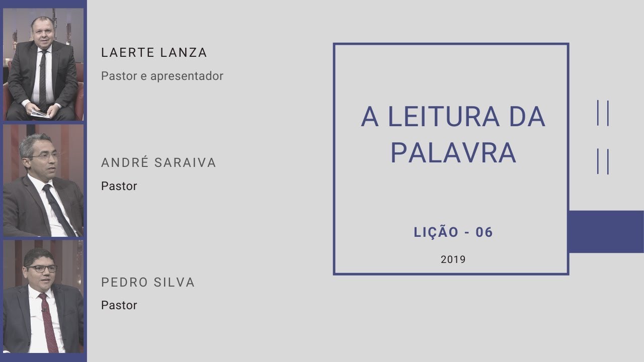 LI&Ccedil;AO 6 - A leitura da palavra