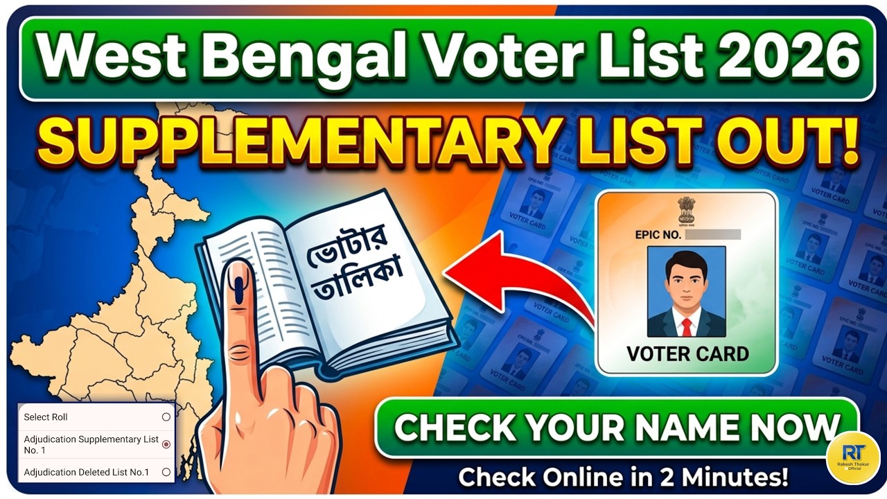 West Bengal Voter Supplementary List 2026 Out | Check Your Name Now! 🗳️