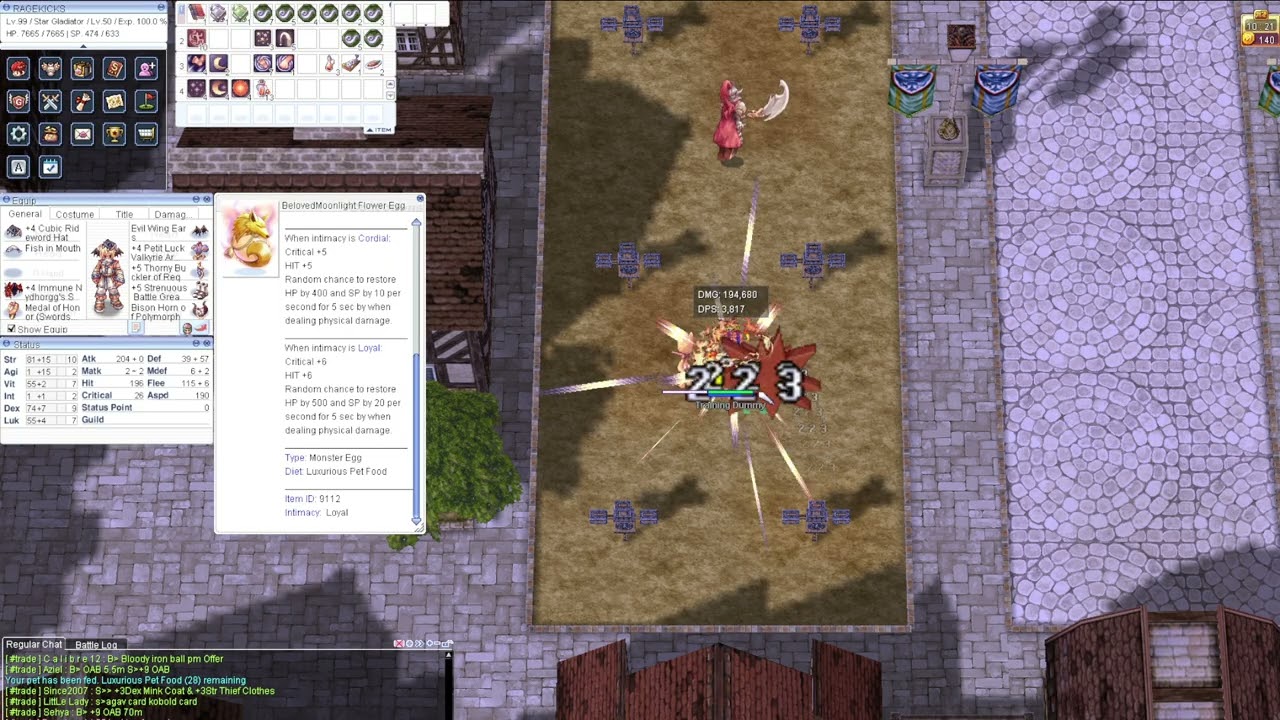 Star Gladiator UNLIMITED SP Test Merchant Set & Moonlight Flower Pet Combo