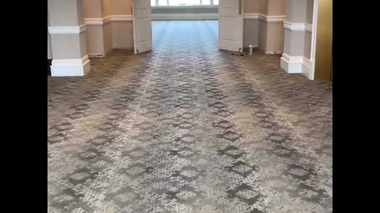 Beautiful custom carpet flooring in a Ballroom | Farsh Carpet & Rugs - Alexandria, VA