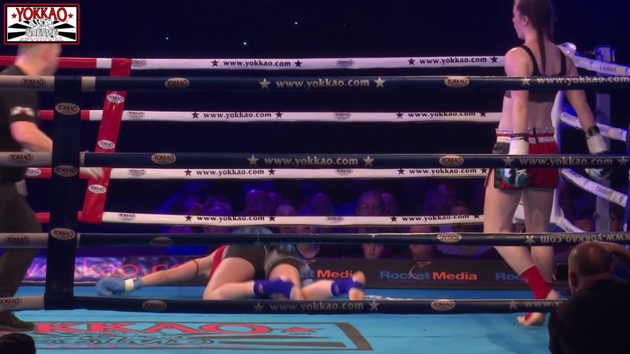 KO in 27 sec Muay Thai Female Fight - YOKKAO 31