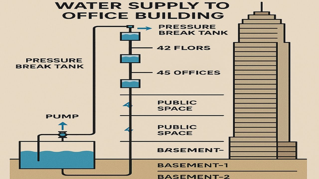 Water Supply Strategy for High-Rise Office Buildings (Above 250m Height)