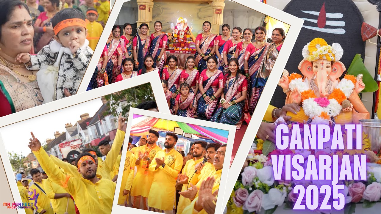 Wembley Ganpati Visarjan 2025 | London | 4K