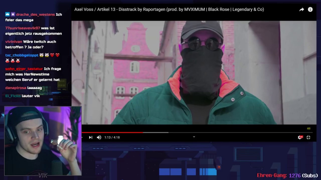 VIK/IBLALI Reagiert auf Artikel 13 Disstrack von Raportagen (Internet Probleme im Stream)