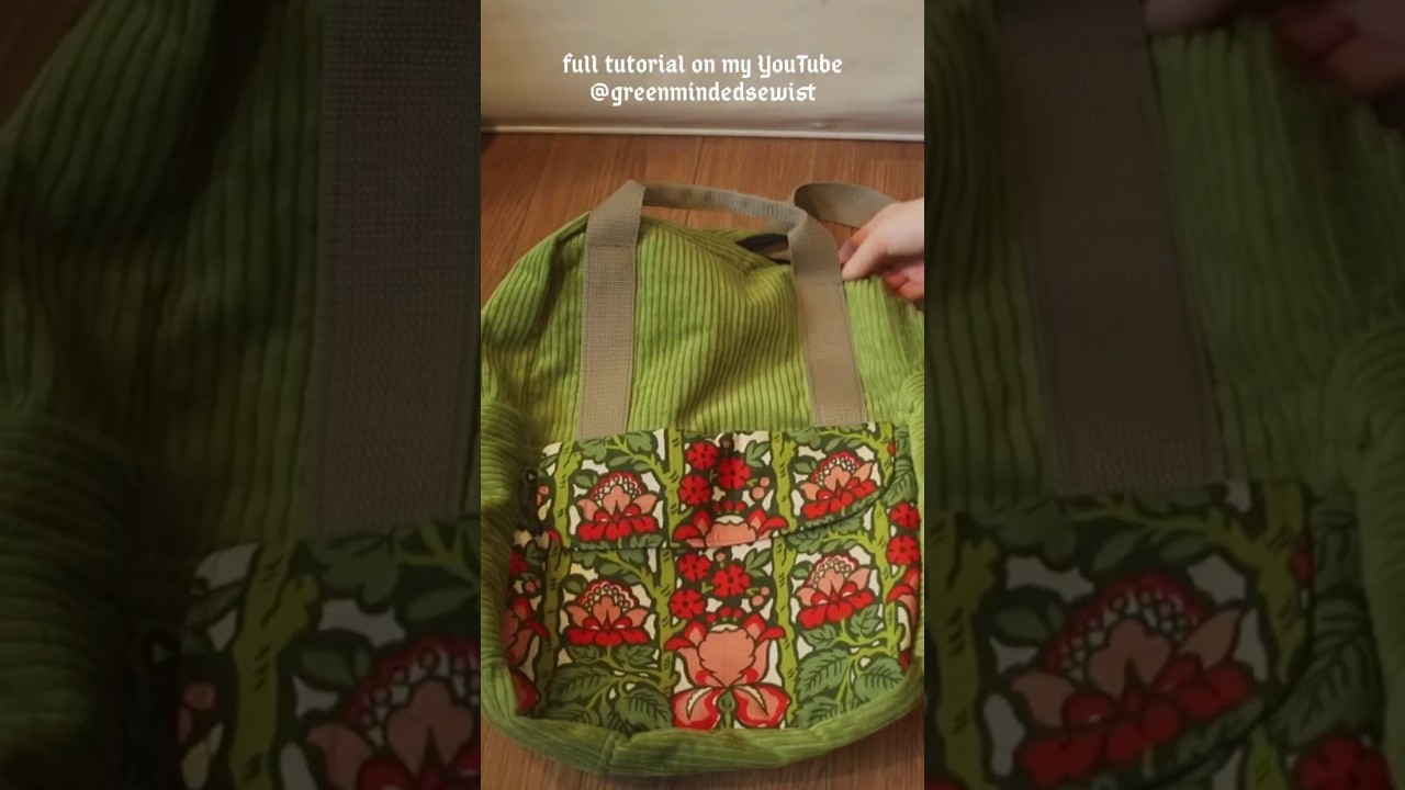 lets make a backpack with vintage fabric (free pattern) #diy #sewing #upcycling #backpack #vintage