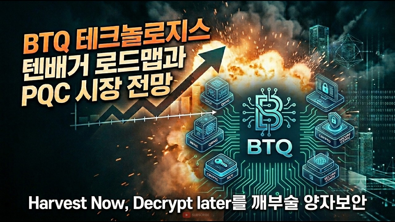 BTQ 양자보안 텐배거 로드맵과 PQC시장 전망