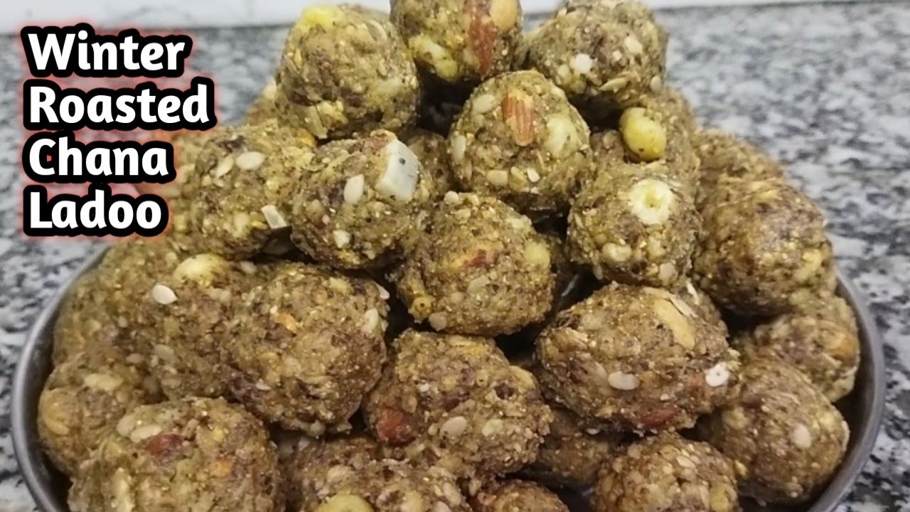 Bhune chane & Alsi ladu|Roast chikpea&flex seed Ladoo in winter|Full of calcium protein @BONNAFOODS 