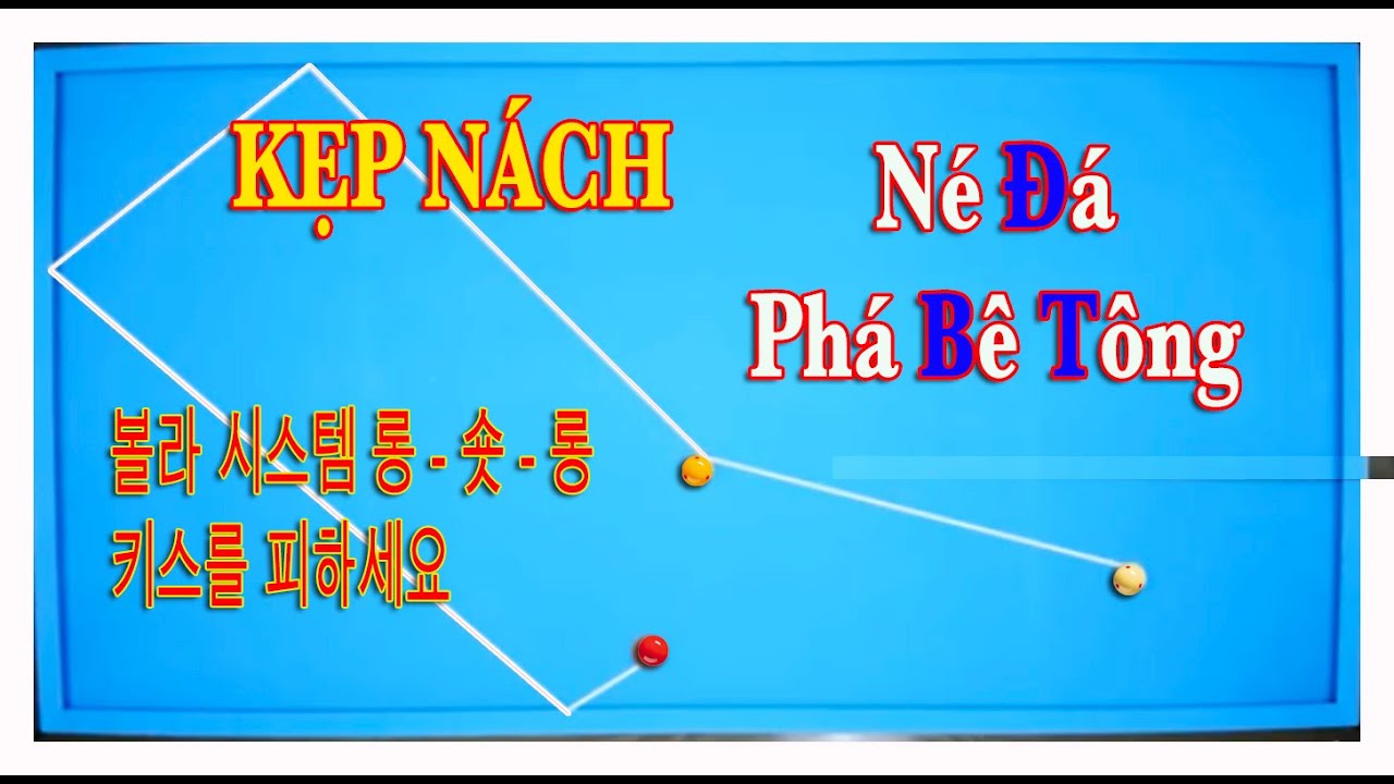 Bộ số bida 3C Kẹp nách NÉ ĐÁ Bola - 볼라 시스템 롱 - 숏 - 롱 Long Short Long - 3 Cushion Billiards 당구