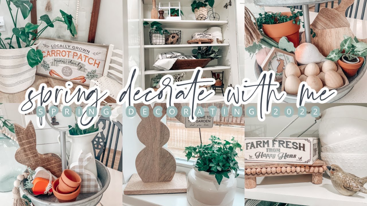 SPRING DECORATE WITH ME // 2022 FARMHOUSE DECORATING // COTTAGE STYLE // CHARLOTTE GROVE FARMHOUSE