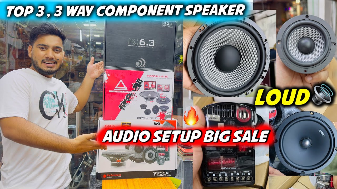 🔥😱 Top 3 Brand 3 Way Component Speakers Big Sale 🔊😱 Mid Range For Cars , Car amplifier ,Car Speaker