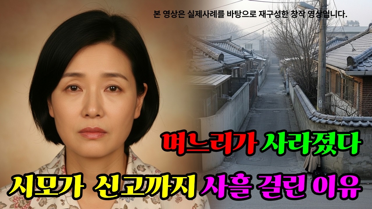 2001년 안동, 장 보러 나간 며느리는 돌아오지 않았다#실종 #미제사건