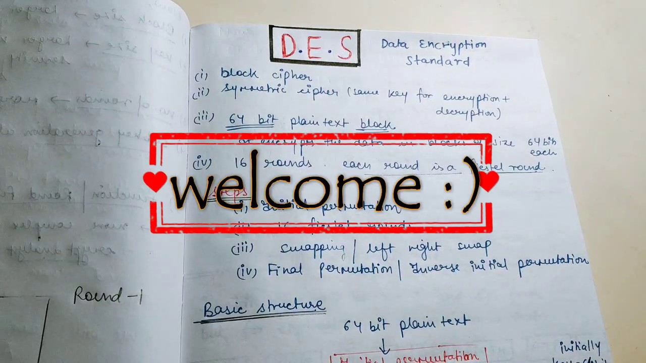 DES in Hindi video-1 | Data Encryption Standard in Cryptography